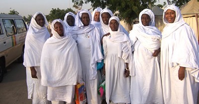 pèlerins sénégalaises en Ihrâm