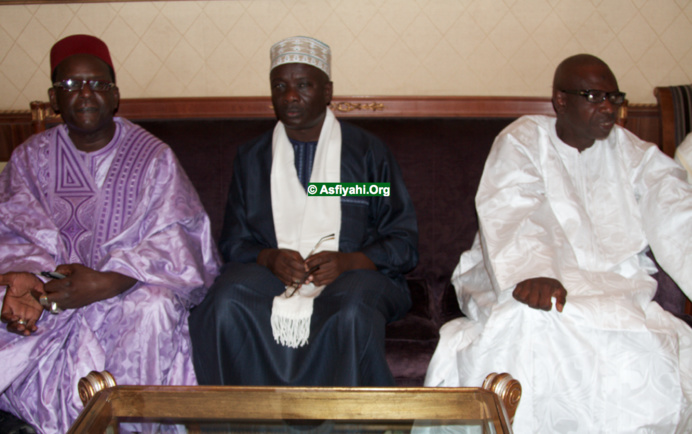 Serigne Abdoul Aziz Sy Djamil , Serigne Pape Makhtar Kébé et Serigne Issa Thiaw Laye