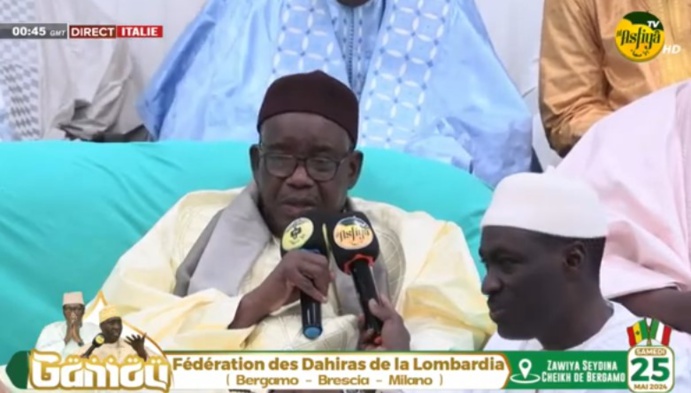 DIRECT BERGAMO: Gamou Fédération des Dahiras Tidiane Lombardia présidé par Serigne Habib Sy inb …