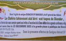 Conférence religieuse de la Dahira Tahawouni alal birri wat taqwa de Diender, Dimanche 25 Décembre 2022 à Diender